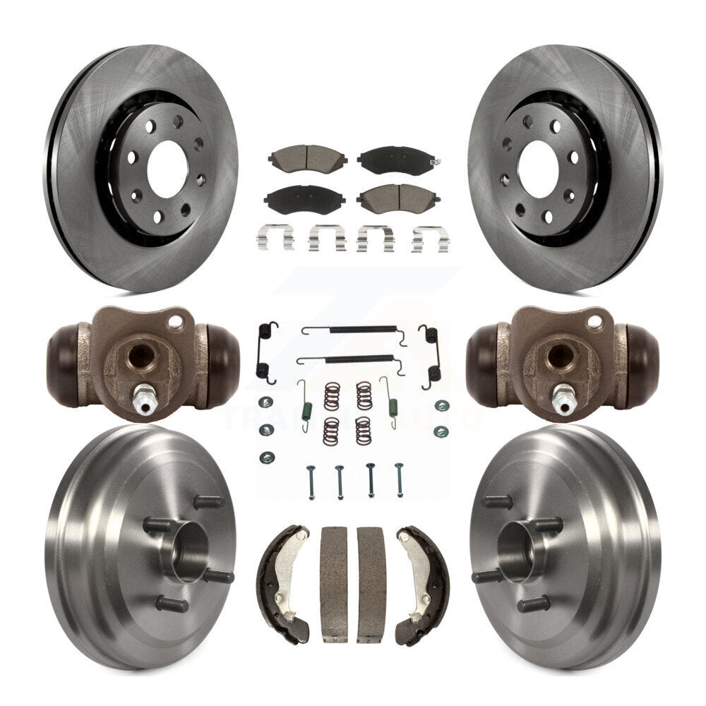 Kit de tambour de plaquettes en céramique de Rotors de frein avant et arrière (9 pièces) pour Chevrolet Aveo Pontiac G
