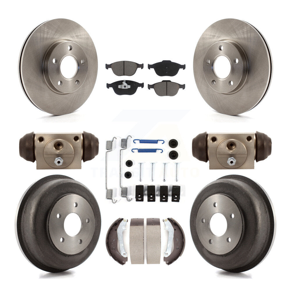 Kit de tambour à plaquettes en céramique pour Rotor de frein avant et arrière (9 pièces) pour Ford Transit Connect 10-13