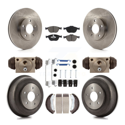 Kit de tambour à plaquettes en céramique pour Rotor de frein avant et arrière (9 pièces) pour Ford Transit Connect 10-13