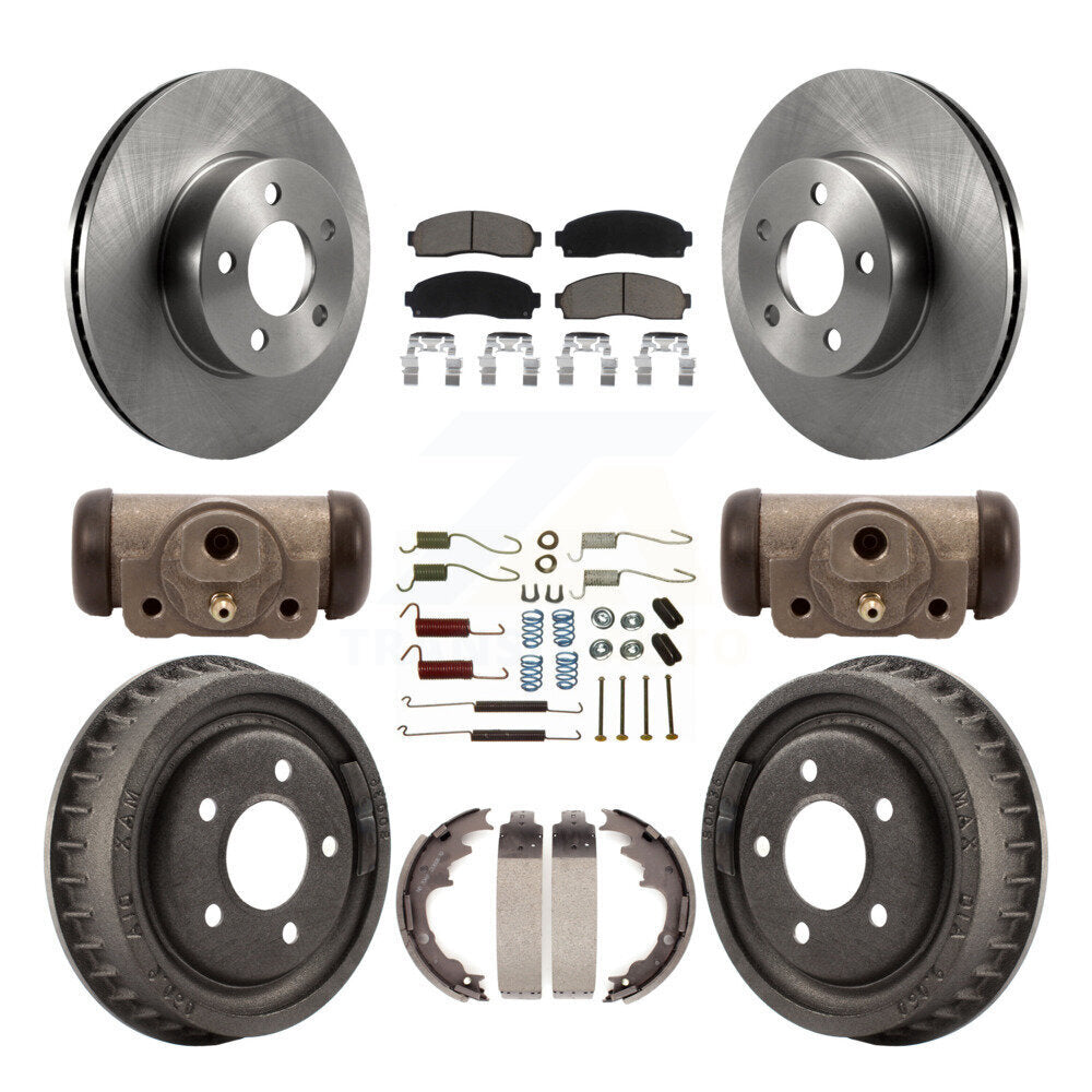 Kit de tambours à plaquettes en céramique pour rotors de frein avant et arrière (9 pièces) pour Ford Ranger 4W 2004-2009