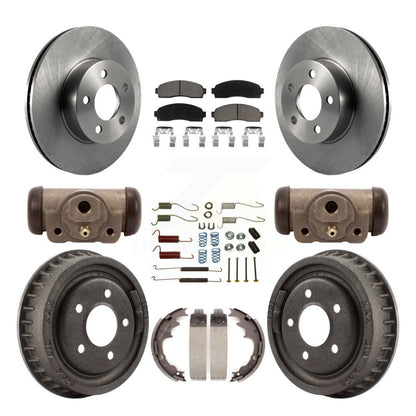 Kit de tambours à plaquettes en céramique pour rotors de frein avant et arrière (9 pièces) pour Ford Ranger 4W 2004-2009
