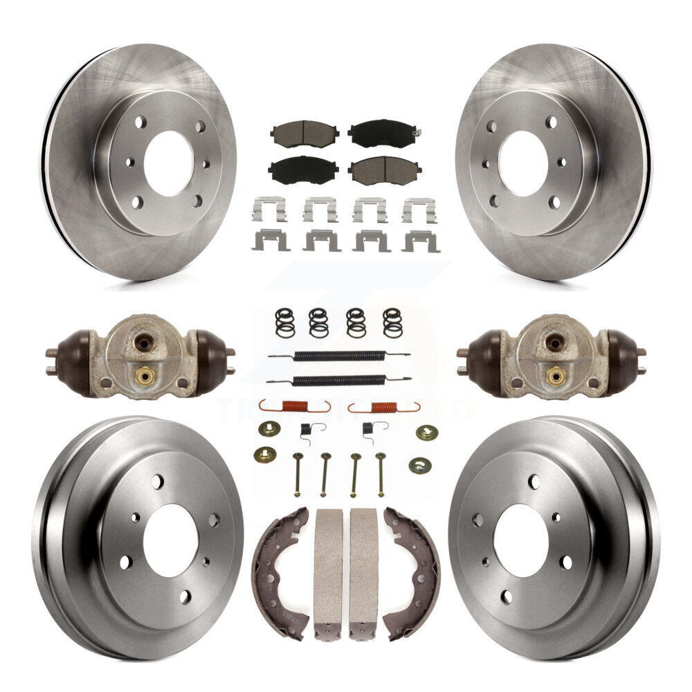Kit de plaquettes et de tambour en céramique pour rotor de frein avant et arrière (9 pièces) pour Nissan Sentra 1.8 03-06