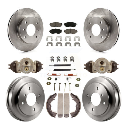 Kit de plaquettes et de tambour en céramique pour rotor de frein avant et arrière (9 pièces) pour Nissan Sentra 1.8 03-06