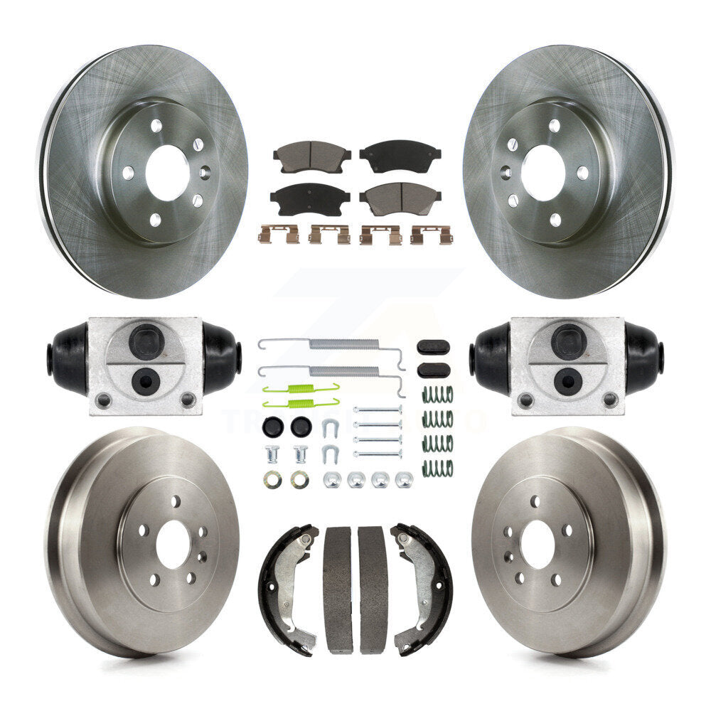 Kit de plaquettes et de tambours en céramique, Rotors de frein avant et arrière (9 pièces) pour Chevrolet Cruze Limite
