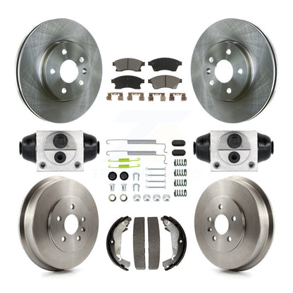 Kit de plaquettes et de tambours en céramique, Rotors de frein avant et arrière (9 pièces) pour Chevrolet Cruze Limite