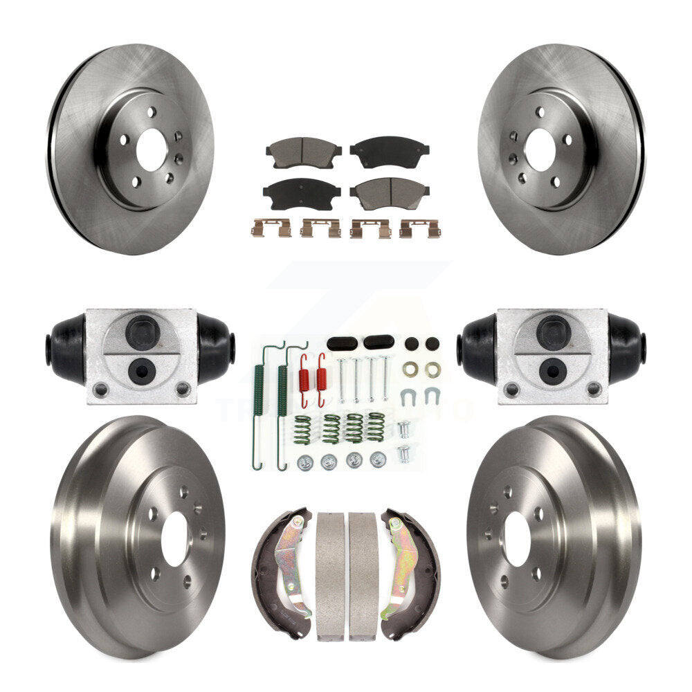 Kit de plaquettes et de tambour en céramique pour Rotor de frein avant et arrière (9 pièces) pour Chevrolet Sonic R 13-14