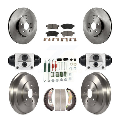 Kit de plaquettes et de tambour en céramique pour Rotor de frein avant et arrière (9 pièces) pour Chevrolet Sonic R 13-14
