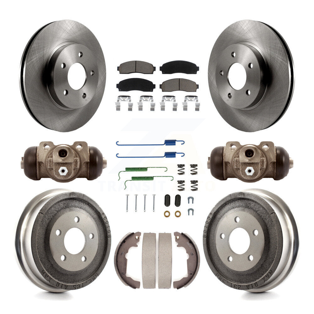 Kit de plaquettes et de tambour en céramique pour Rotor de frein avant et arrière (9 pièces) pour Chevrolet Equinox Satur