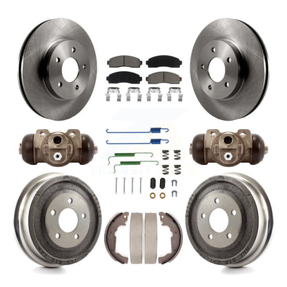 Kit de plaquettes et de tambour en céramique pour Rotor de frein avant et arrière (9 pièces) pour Chevrolet Equinox Satur