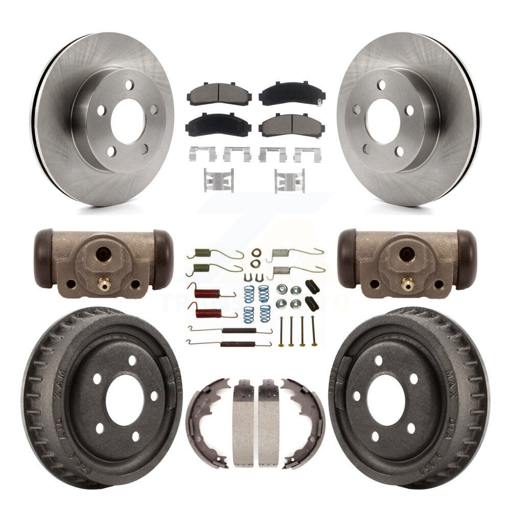 Kit de tambours à plaquettes en céramique pour rotors de frein avant et arrière (9 pièces) pour Ford Ranger 4W 2001-2002
