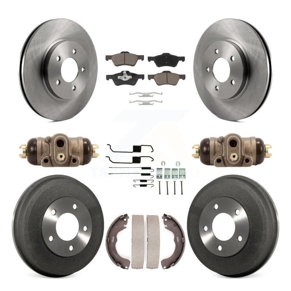 Kit de plaquettes et de tambour en céramique, Rotor de frein à disque avant et arrière (9 pièces) pour Ford Escape Mercur