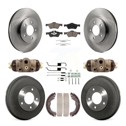 Kit de plaquettes et de tambour en céramique, Rotor de frein à disque avant et arrière (9 pièces) pour Ford Escape Mercur