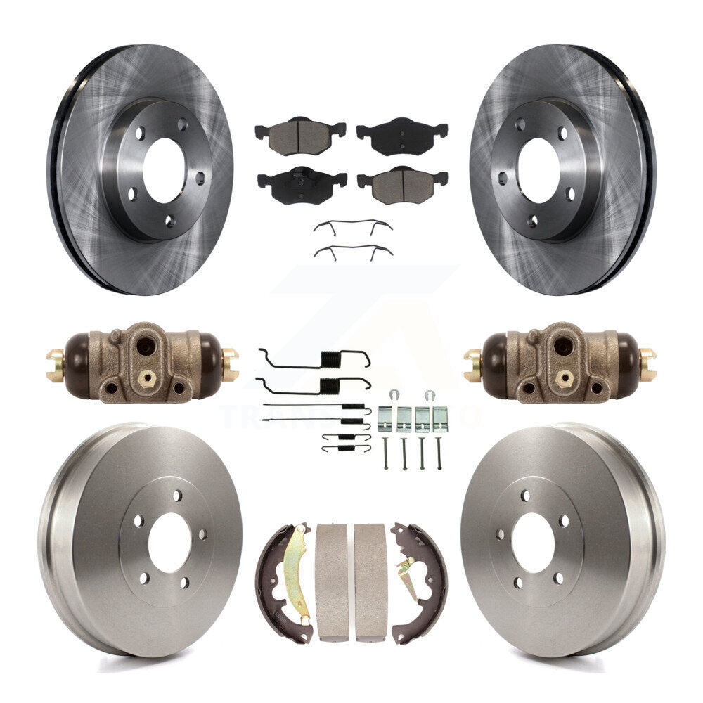 Kit de plaquettes et de tambour en céramique pour rotor de frein avant et arrière (9 pièces) pour Ford Escape Mercur 2007