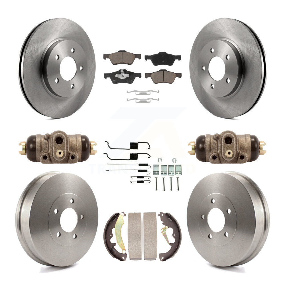 Kit de plaquettes et de tambour en céramique pour rotor de frein avant et arrière (9 pièces) pour Ford Escape Mercur 2007