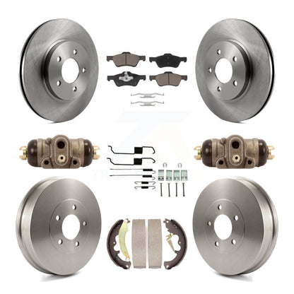 Kit de plaquettes et de tambour en céramique pour rotor de frein avant et arrière (9 pièces) pour Ford Escape Mercur 2007