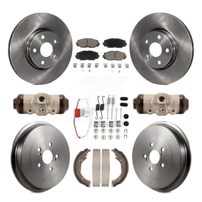 Kit de plaquettes et de tambour en céramique pour rotor de frein avant et arrière (9 pièces) pour Toyota Coroll 2009-2013