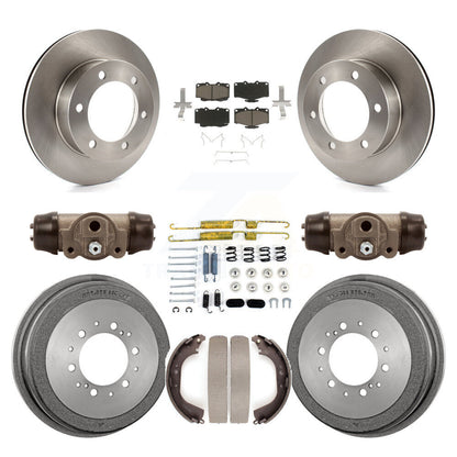 Rotors de frein à disque avant et arrière, plaquettes en céramique et Kit de tambour (9 pièces) pour Toyota Tacoma