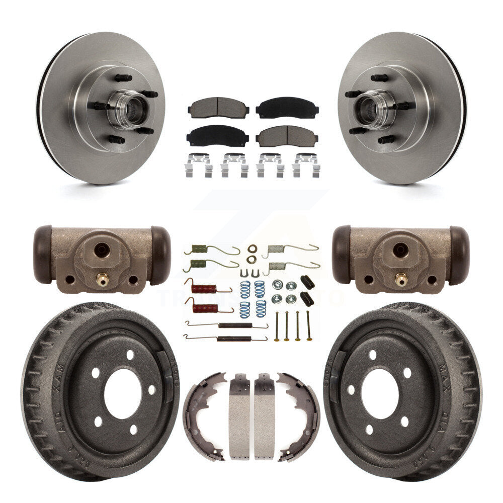 Kit de tambours à plaquettes en céramique pour rotors de frein avant et arrière (9 pièces) pour Ford Ranger RW 2006-2009