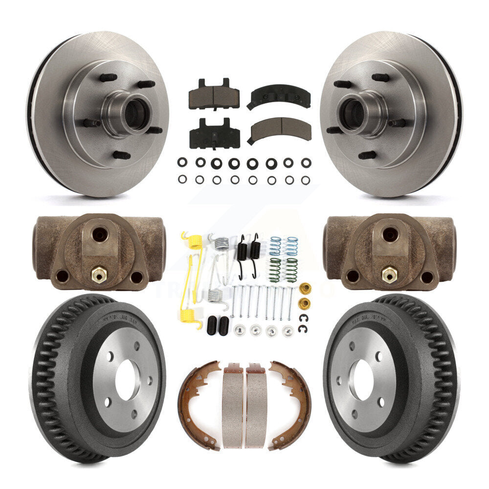 Kit de plaquettes et de tambour en céramique pour rotor de frein avant et arrière (9 pièces) pour Dodge Ram 1500 RW 94-99