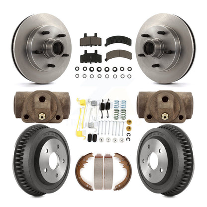 Kit de plaquettes et de tambour en céramique pour rotor de frein avant et arrière (9 pièces) pour Dodge Ram 1500 RW 94-99
