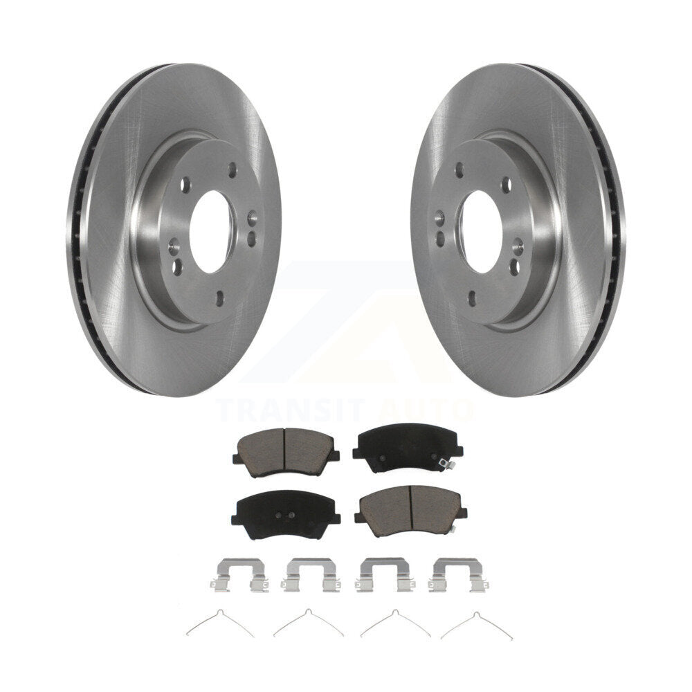 Rotors de frein à disque avant et kit de plaquettes en céramique pour Hyundai Ioniq Kia Nir 2017 – 2022
