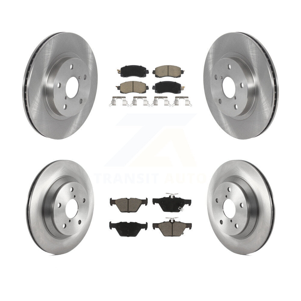 Kit de rotors de frein à disque avant et arrière et plaquettes en céramique pour Subaru Forester K8C-10299