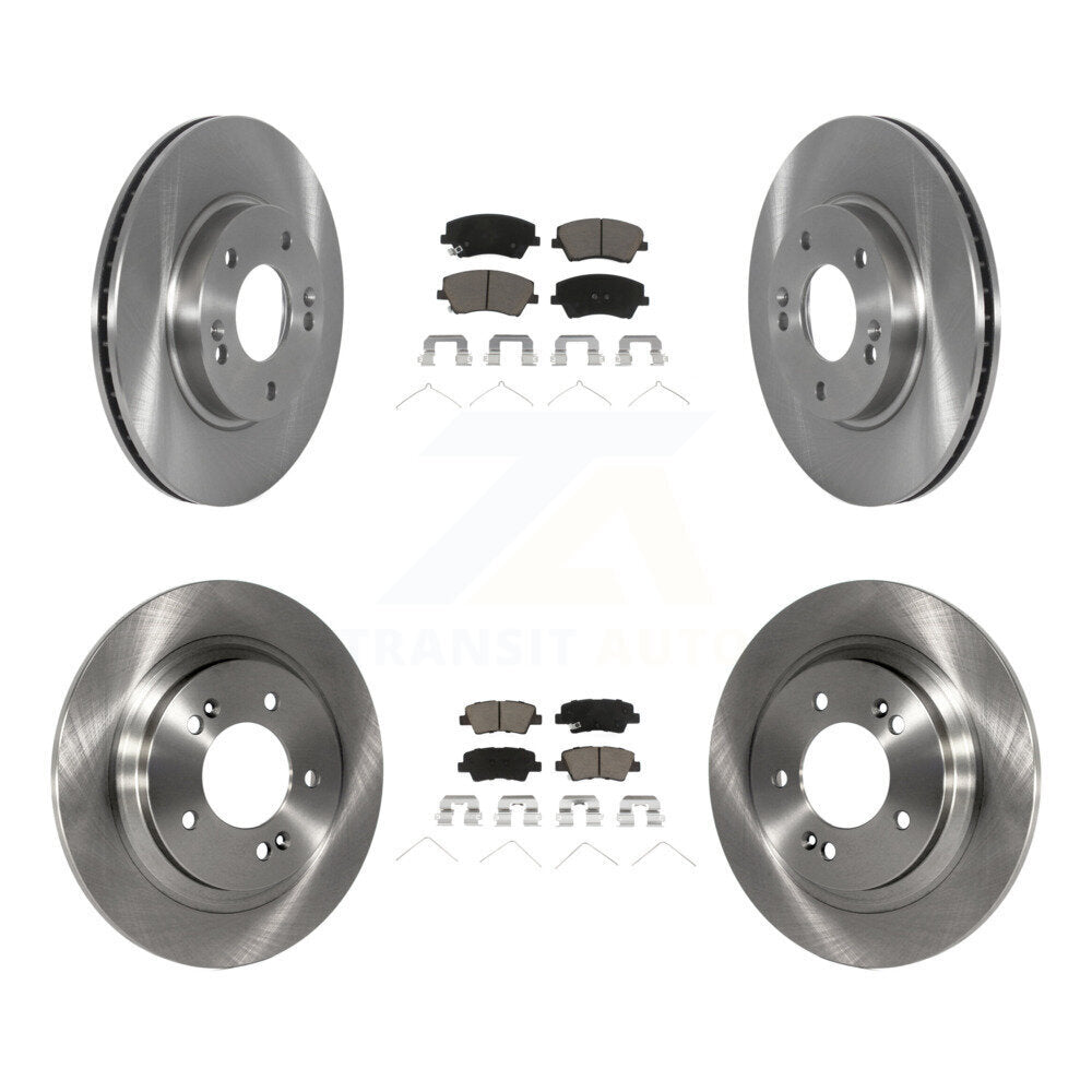 Kit de rotors de frein à disque avant et arrière et plaquettes en céramique, pour Hyundai Ioniq Kia Niro