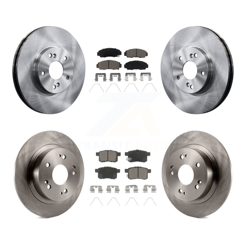 Kit de rotors de frein à disque avant et arrière et plaquettes en céramique, pour Honda Accord Acura TSX