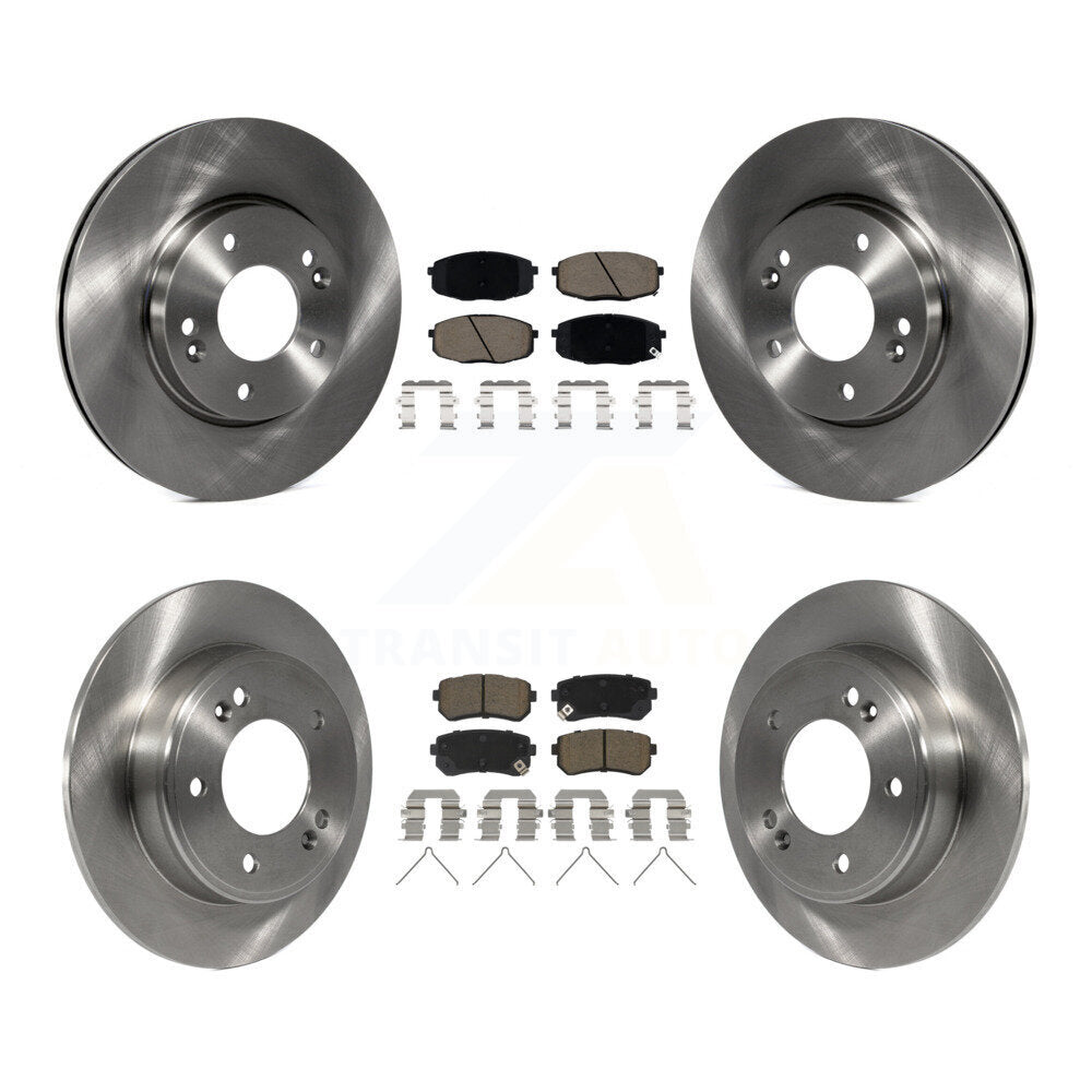 Kit de rotors de frein à disque avant et arrière et plaquettes en céramique, pour Hyundai Kona Kia Seltos