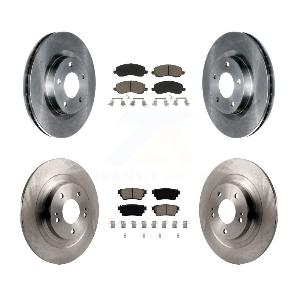 Kit de rotors de frein à disque avant et arrière et plaquettes en céramique pour Mitsubishi Outlander
