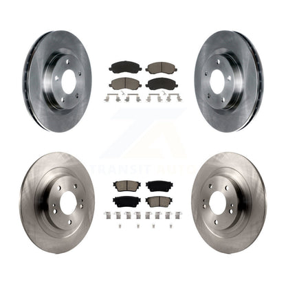 Kit de rotors de frein à disque avant et arrière et plaquettes en céramique pour Mitsubishi Outlander