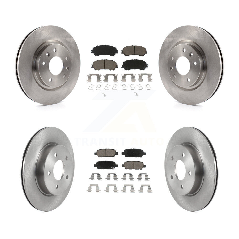 Kit de rotors de frein à disque avant et arrière et plaquettes en céramique pour Nissan Qashqai Rogue Spor