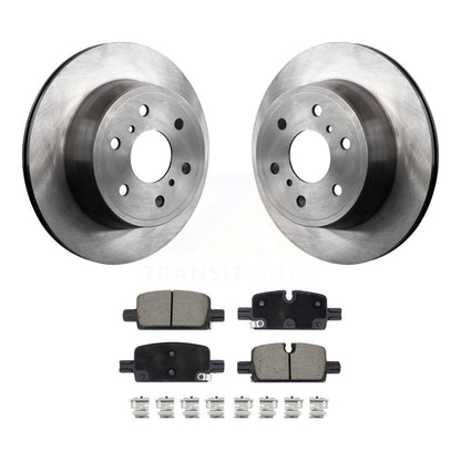Kit de rotor de frein arrière et de plaquettes en céramique pour GMC Sierra 1500 avec stationnement manuel