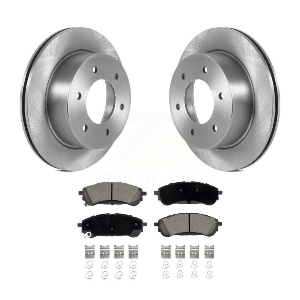 Kit de rotors de frein à disque arrière et de plaquettes en céramique pour Ford Ranger 2019-2023 K8C-10305