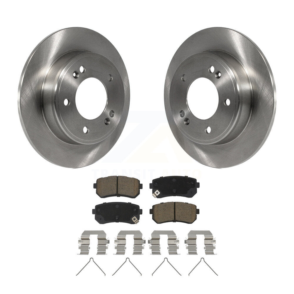 Kit de disques de frein à disque arrière et plaquettes en céramique, pour Hyundai Kona Kia Seltos
