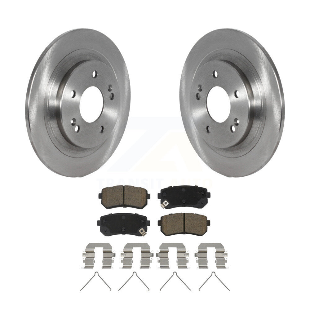 Kit de disques de frein à disque arrière et plaquettes en céramique, pour Hyundai Kona Kia Seltos