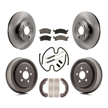 Rotors de frein à disque avant et arrière, Kit de tampons et de tambour en céramique (7 pièces) pour Chevrolet Cavalie