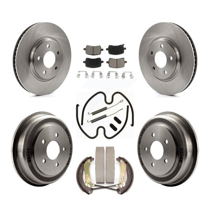 Rotors de frein à disque avant et arrière, tampons en céramique et Kit de tambour (7 pièces) pour Chevrolet Malib