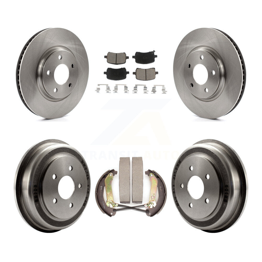 Rotors de frein à disque avant et arrière, plaquettes en céramique et Kit de batterie pour Chevrolet Malibu