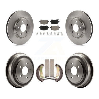 Rotors de frein à disque avant et arrière, plaquettes en céramique et Kit de batterie pour Chevrolet Malibu