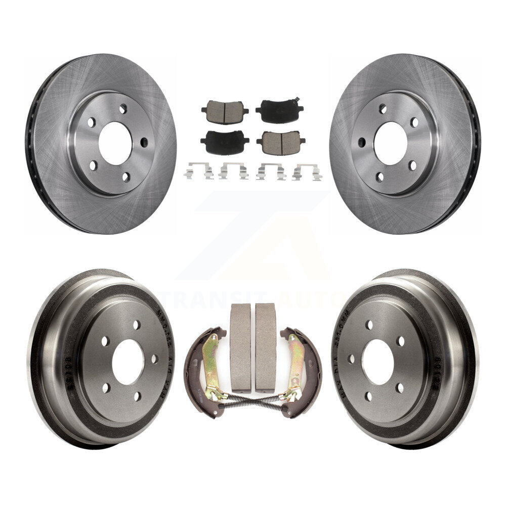 Rotors de frein à disque avant et arrière, plaquettes en céramique et Kit de batterie pour Chevrolet Malibu