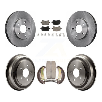 Rotors de frein à disque avant et arrière, plaquettes en céramique et Kit de batterie pour Chevrolet Malibu