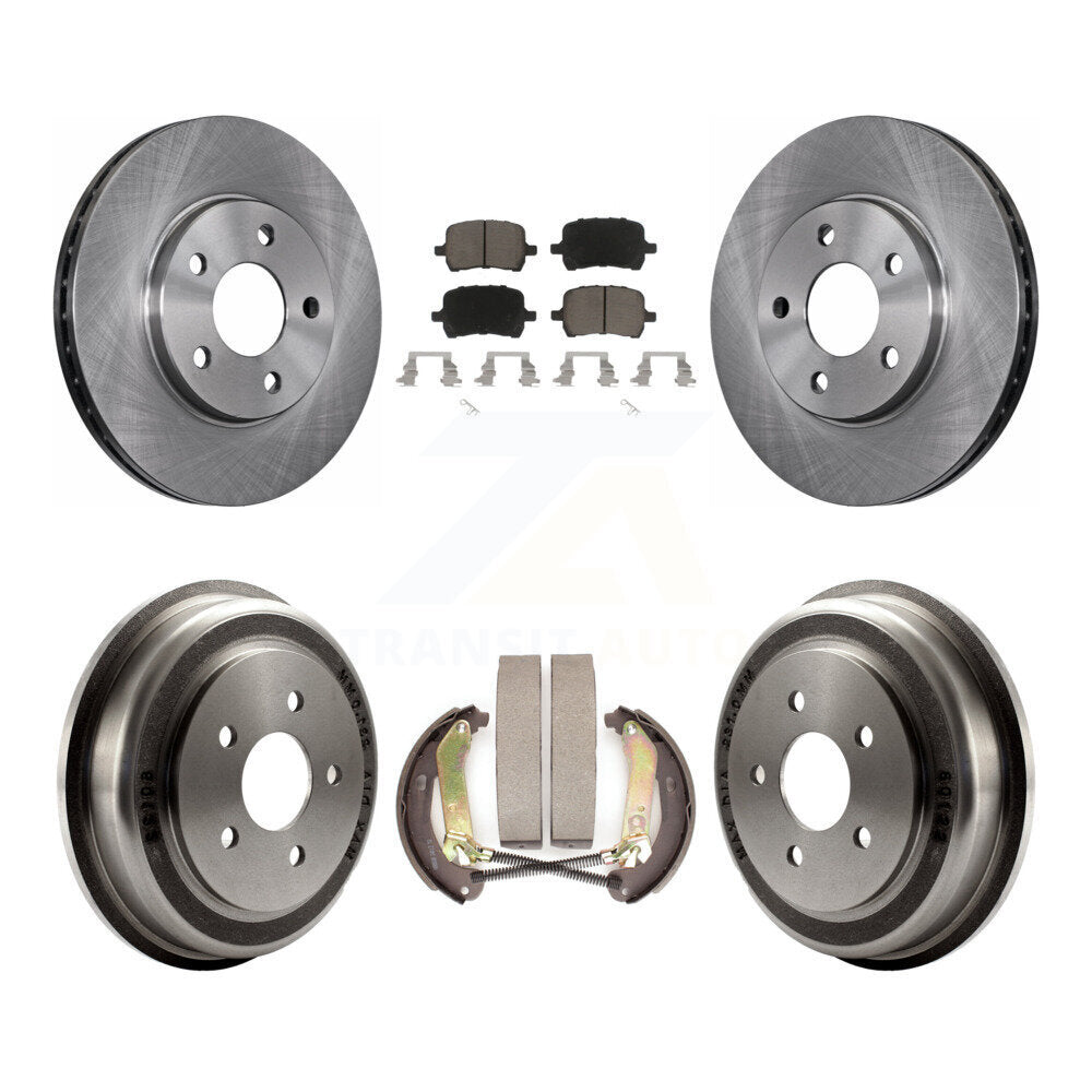 Rotors de frein à disque avant et arrière, plaquettes en céramique et Kit de batterie pour Chevrolet Malibu