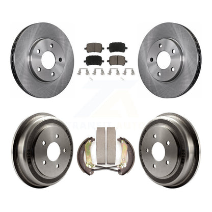 Rotors de frein à disque avant et arrière, plaquettes en céramique et Kit de batterie pour Chevrolet Malibu