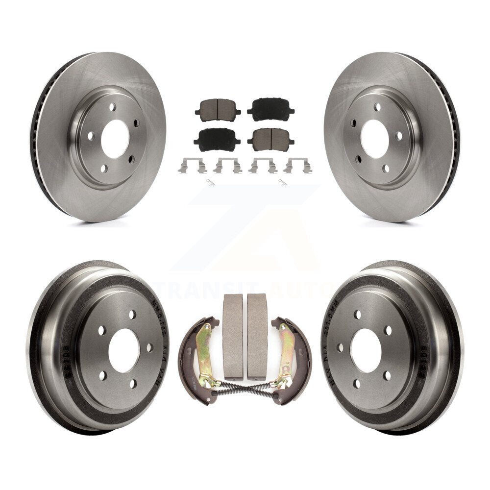 Rotors de frein à disque avant et arrière, plaquettes en céramique et Kit de batterie pour Chevrolet Malibu