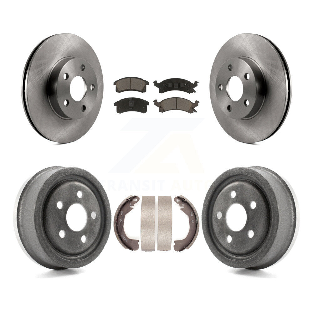 Rotors de frein à disque avant et arrière, plaquettes en céramique et Kit de batterie pour Chevrolet Beretta