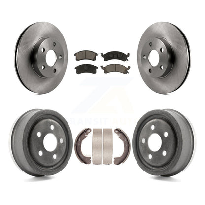 Rotors de frein à disque avant et arrière, plaquettes en céramique et Kit de batterie pour Chevrolet Beretta