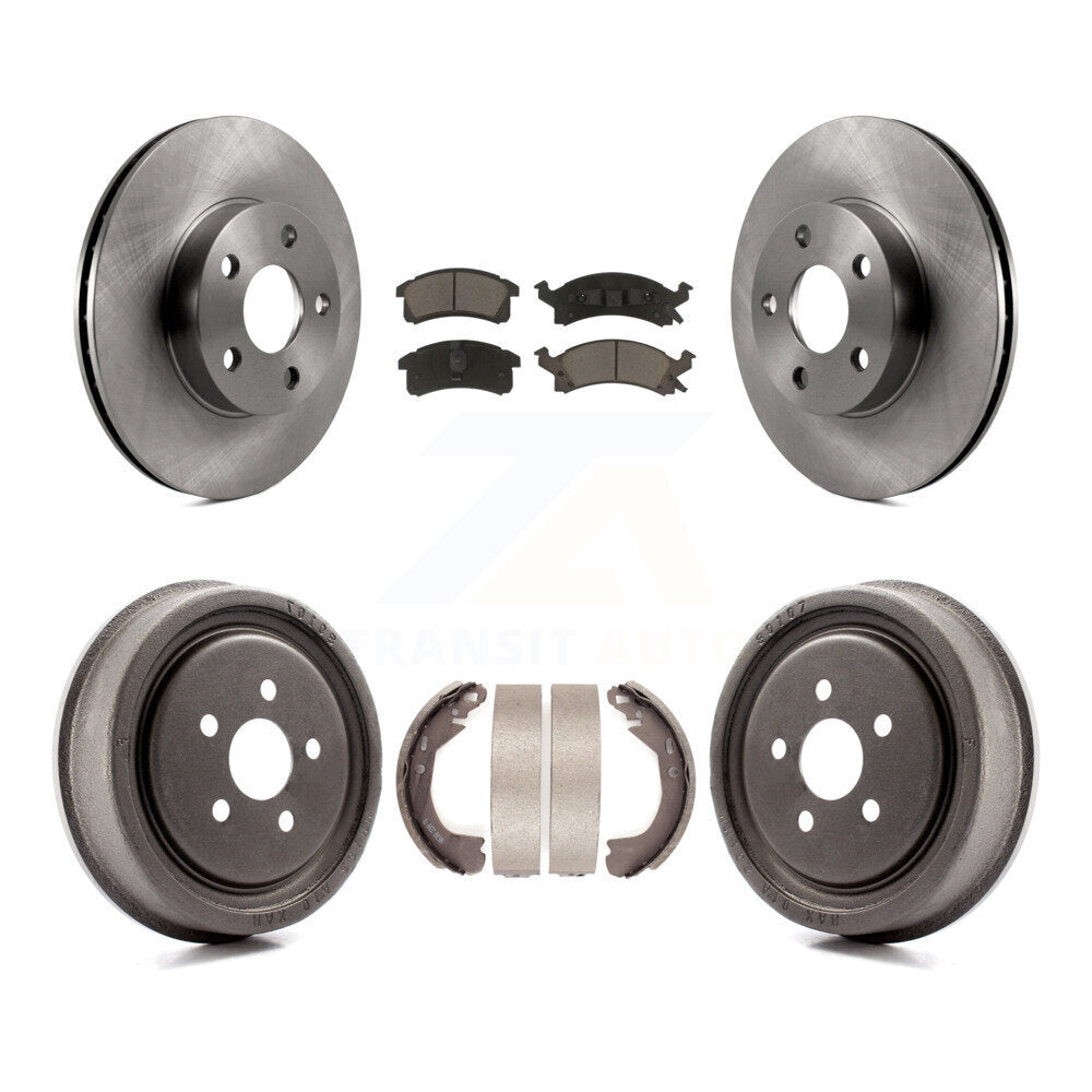 Rotors de frein à disque avant et arrière, plaquettes en céramique et Kit de batterie pour Chevrolet Cavalier