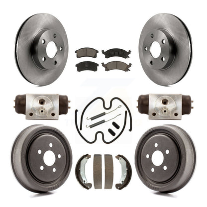 Kit de tambour de plaquettes en céramique de rotors de frein avant et arrière (9 pièces) pour Pontiac Sunfire Chevrole