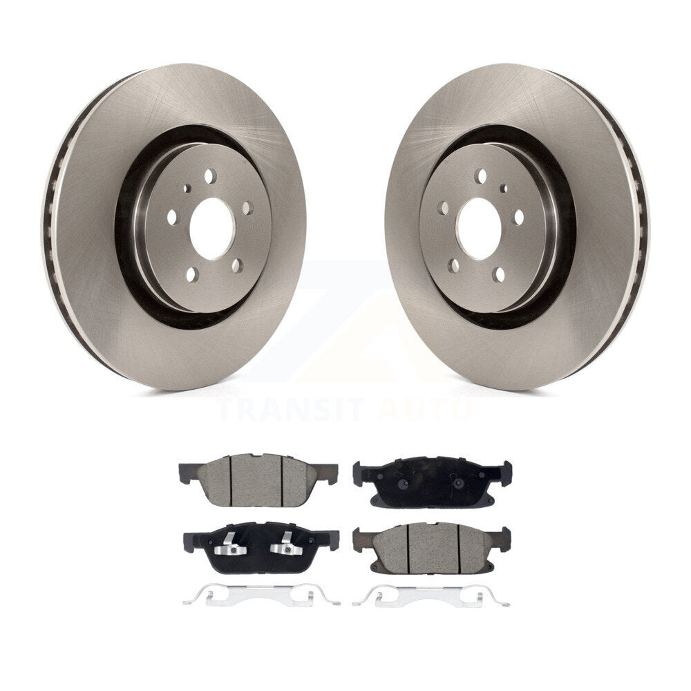 Kit de rotor de frein avant et de plaquettes en céramique pour Lincoln Nautilus avec rotor arrière ventilé